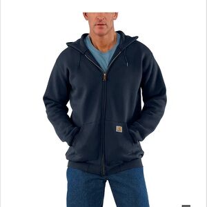 Carhartt full zip mid weight hoodie. Navy blue 2XL
